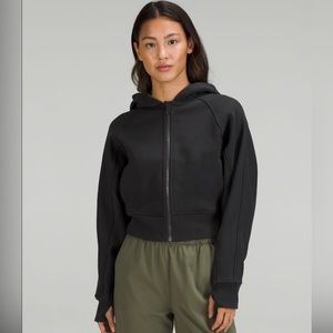 Lululemon Thick Fleece Zip Hoodie Black Sz 12